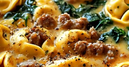 Creamy Sausage Tortellini Soup