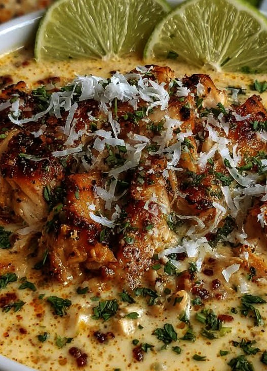 Creamy Coconut Lime Chicken Soup