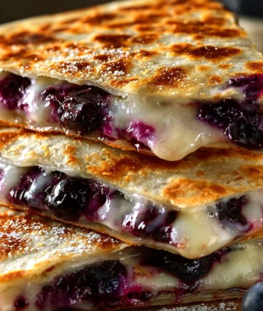 Blueberry Breakfast Quesadilla