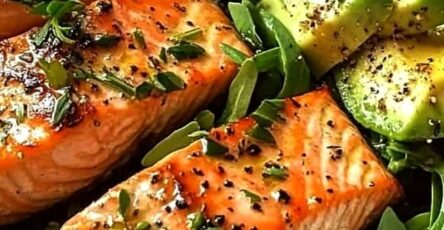Zesty Salmon & Avocado Salad Bowl