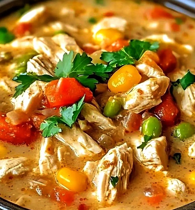 Creamy Chicken Mushroom Wild Rice Soup