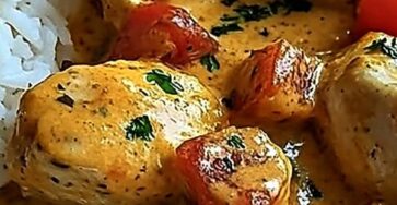 Creamy Chicken Curry with Steamed Basmati Rice Creamy Chicken Curry with Steamed Basmati Rice