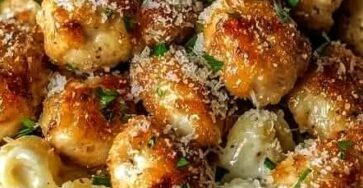 Garlic Butter Chicken Bites with Creamy Parmesan Pasta Garlic Butter Chicken Bites with Creamy Parmesan Pasta