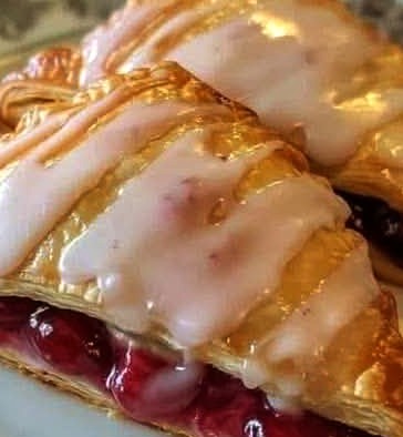 Easy Homemade Cherry Turnovers with Puff Pastry