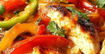 Cheesy Chicken Fajita Casserole Cheesy Chicken Fajita Casserole