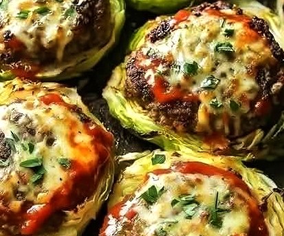 Oven-Baked Cabbage Burgers
