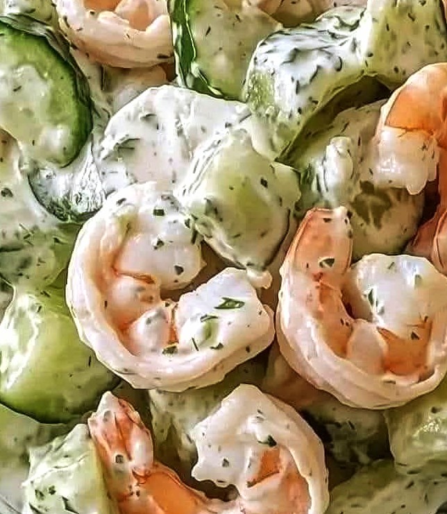 Creamy Cucumber Shrimp Salad Recipe