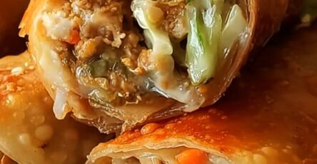 Crispy Chicken Coleslaw Egg Rolls