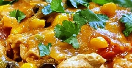 Cheesy Fiesta Chicken Casserole