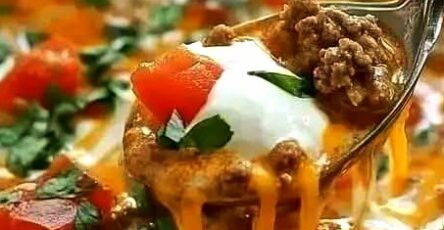 Creamy Beef Taco Soup Recipe
