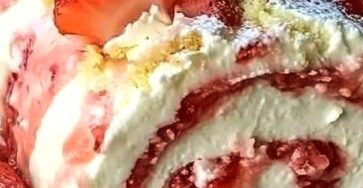 Strawberry Swiss Roll Cake Recipe