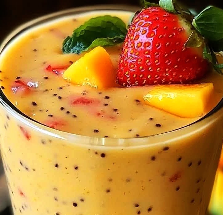 Tropical Strawberry Mango Smoothie Recipe