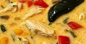 Creamy Chicken Poblano Pepper Soup