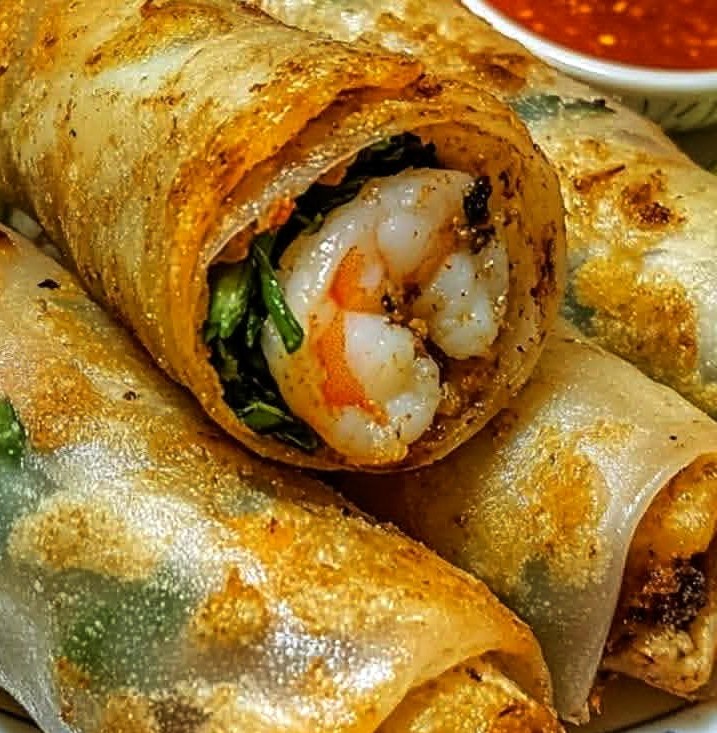 Crispy Seafood Spring Rolls