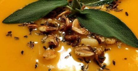 Creamy Butternut Squash Soup with Sage