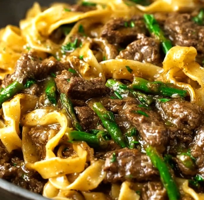 Beef and Asparagus Pasta Recipe