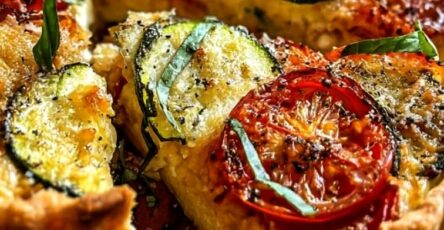 Parmesan Tomato Zucchini Tart Recipe