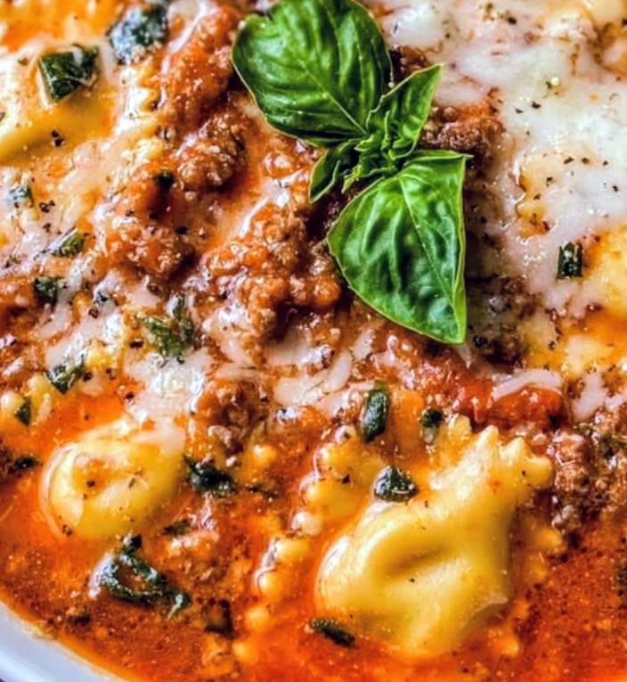 One Pot Ravioli Lasagna Soup Recipe