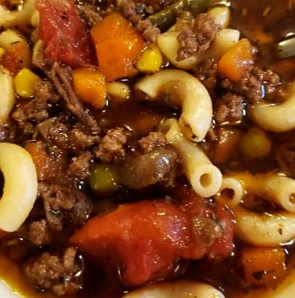 Hearty Beef & Macaroni Soup Recipe