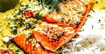 Salmon in Coconut Lime Indian Curry