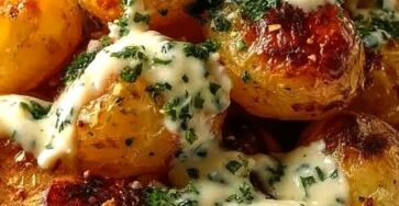 Creamy Garlic Parmesan Mini Potatoes Recipe