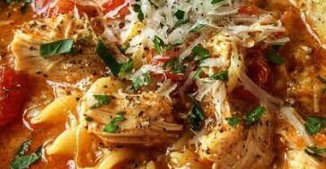 Crockpot Chicken Parmesan Soup Recipe