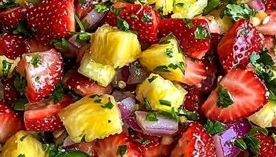 Fresh Strawberry Pineapple Salsa Recipe