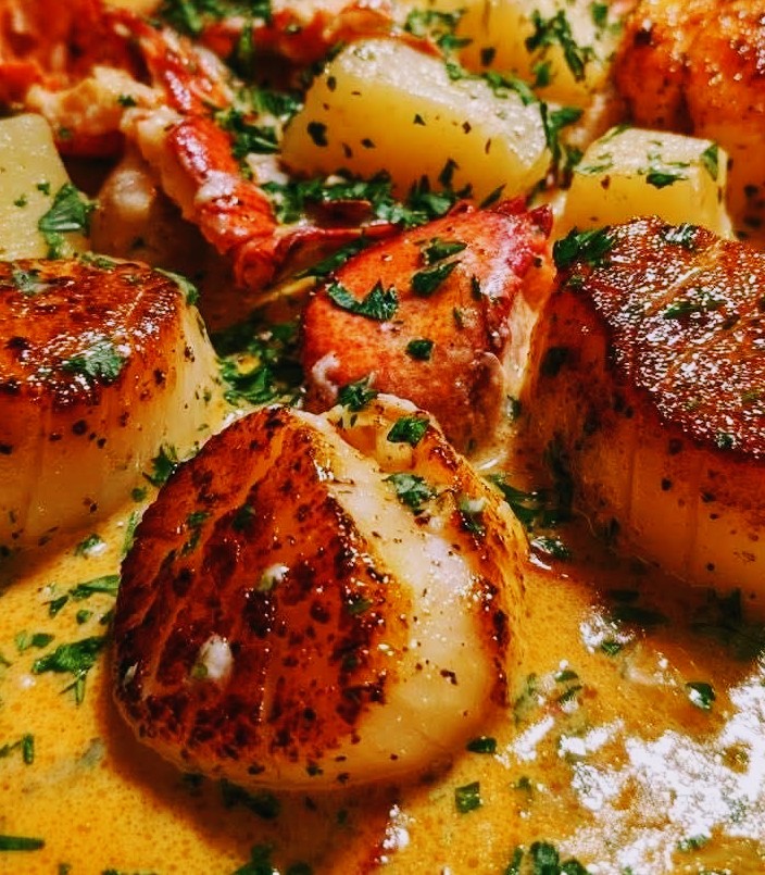 Lobster Scallop Soup
