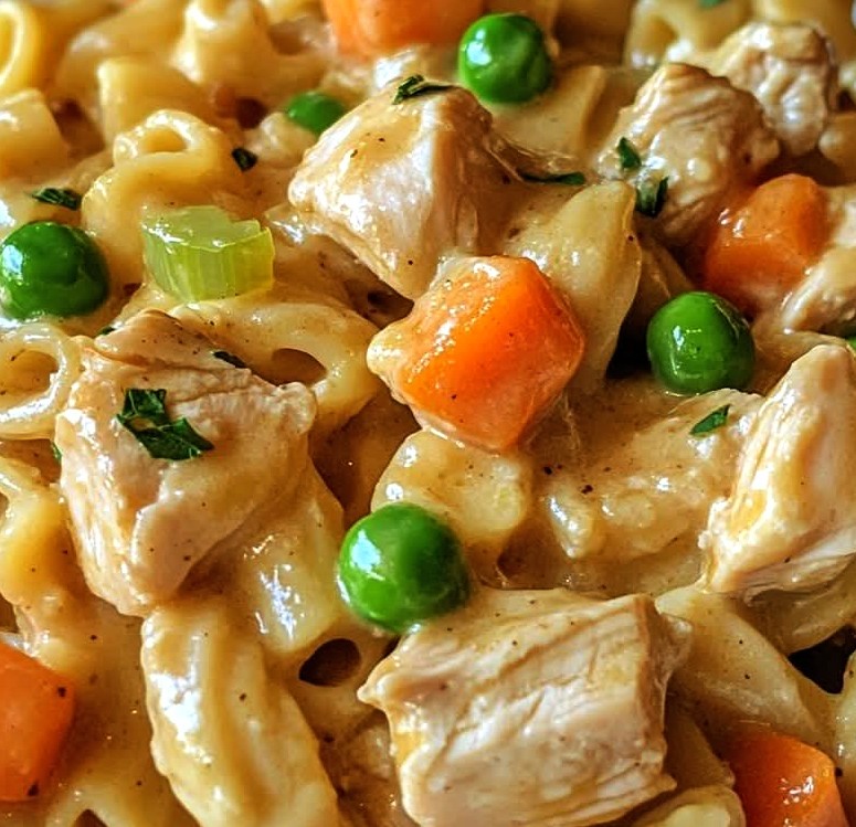 Creamy Chicken Pot Pie Pasta Recipe