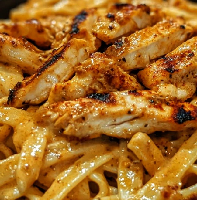One-Pot Spicy Chicken Linguine in Creamy Sauce