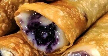 Blueberry Cream Cheese Egg Rolls