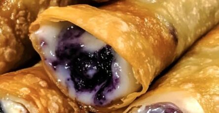 Blueberry Cream Cheese Egg Rolls