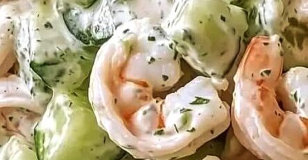Creamy Shrimp & Cucumber Salad