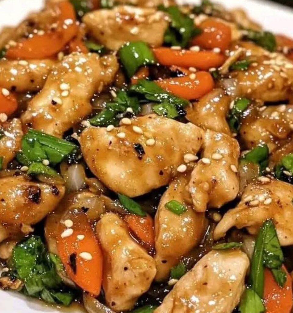 Sizzling Garlic Chicken Stir-Fry with Vegetables