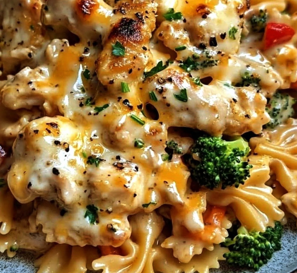 Cheddar & Havarti Chicken Bowtie Pasta