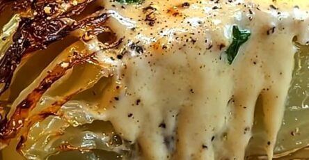 Garlic Parmesan Melting Cabbage
