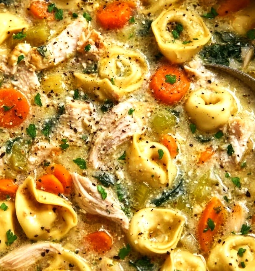 Creamy Chicken Tortellini Soup Recipe