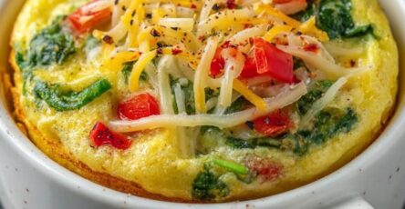 Cheesy Veggie Mug Quiche