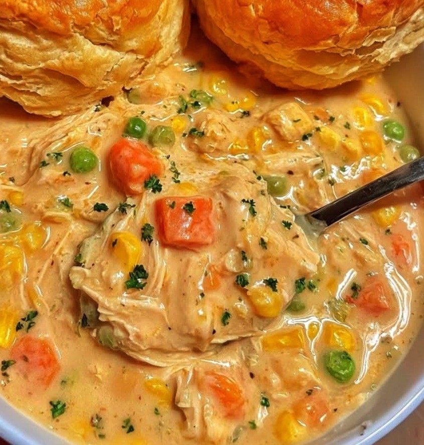 Crockpot Chicken Pot Pie Stew Recipe