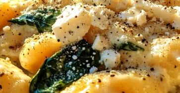 Creamy Gnocchi with Spinach and Feta