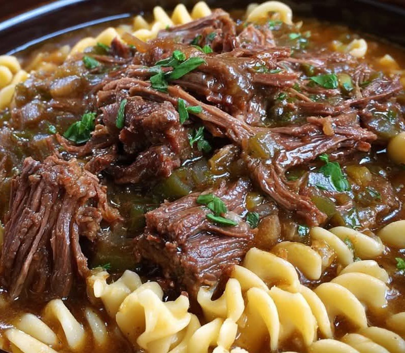 Crockpot Chuck Roast Pasta
