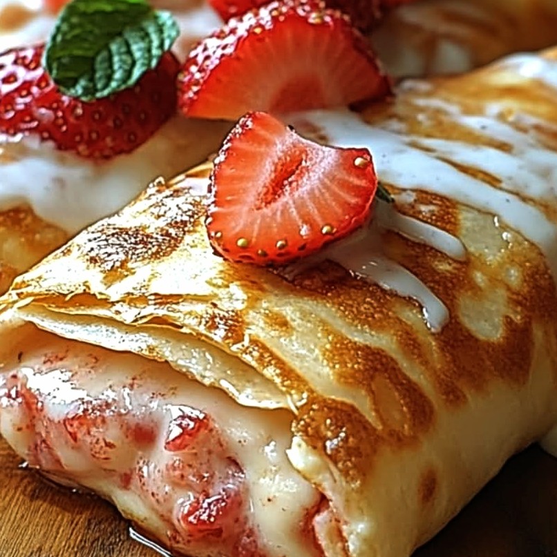 Strawberry Cheesecake Chimichangas Recipe