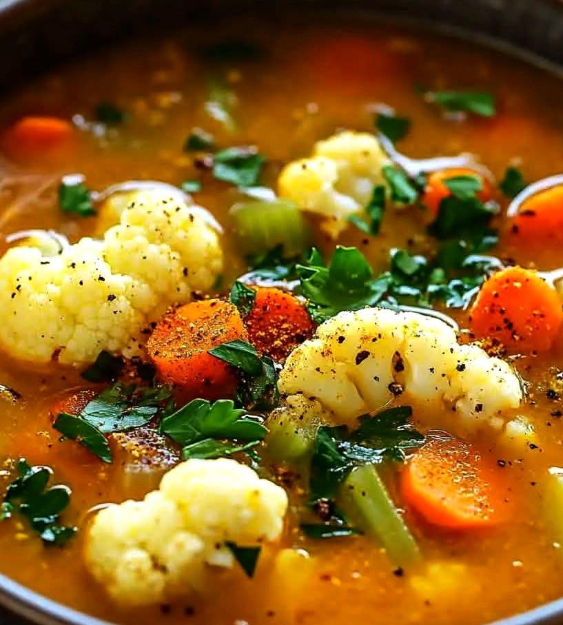 Anti-Inflammatory Golden Cauliflower Soup