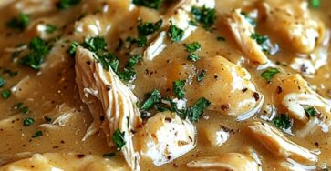 Creamy Shredded Chicken Gravy Recipe Creamy Shredded Chicken Gravy Recipe