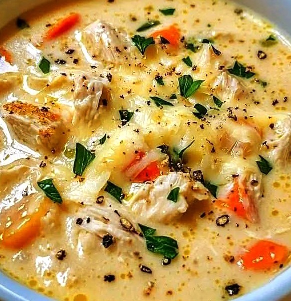 Creamy Chicken & Parmesan Soup