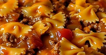 Cheesy Sloppy Joe Casserole with Manwich