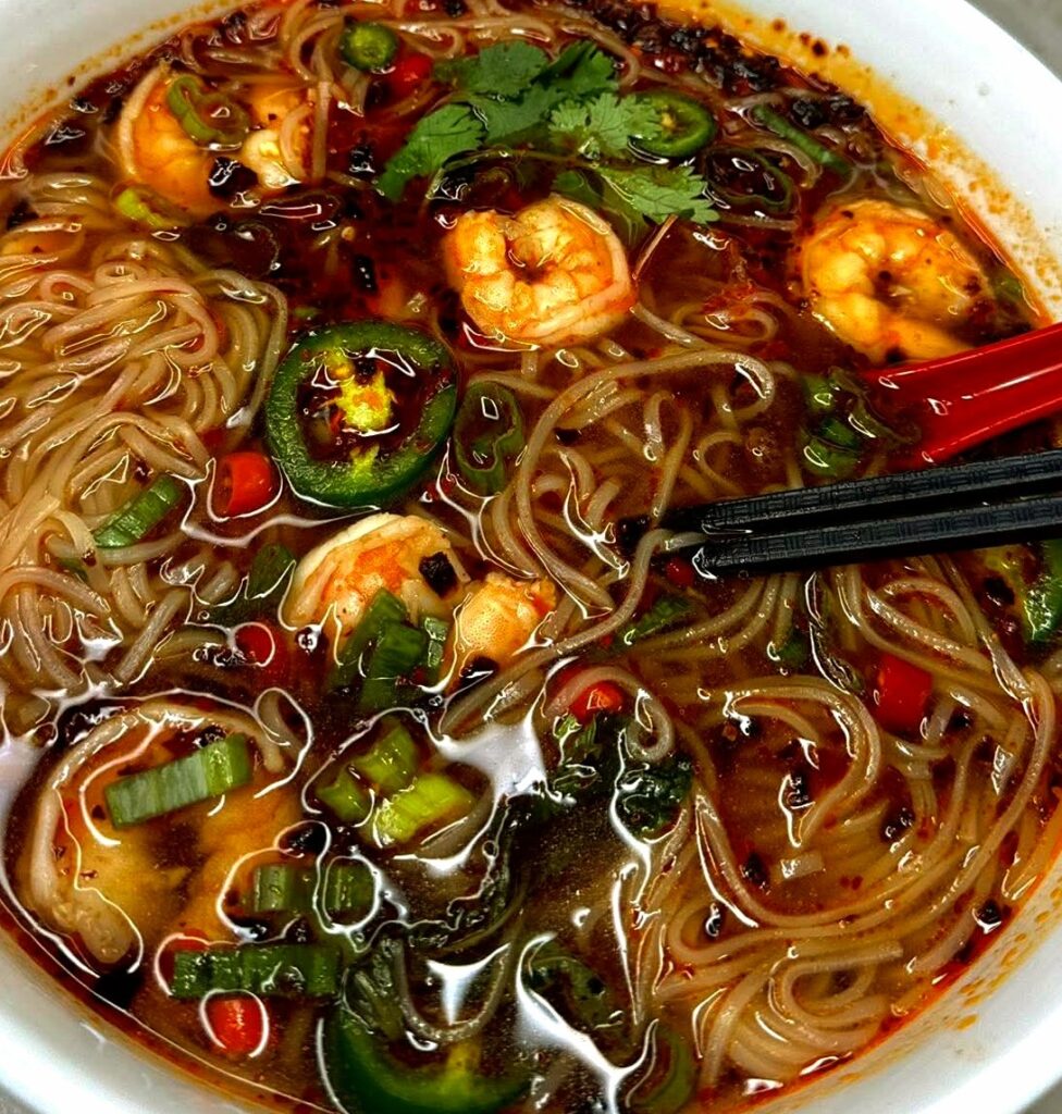 Spicy Shrimp Noodle Soup Recipe