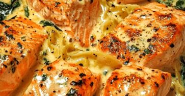 Easy Creamy Salmon Florentine Recipe