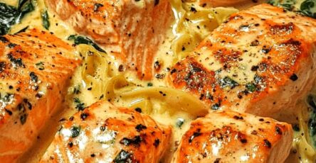 Easy Creamy Salmon Florentine Recipe