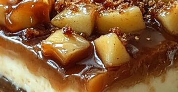 Caramel Apple Cheesecake Bars